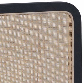 Fejtámla fejtámlával Fekete 100 x 55 x 3 cm Rattan