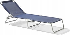 Kerti nyugágy, kék, szövet/alumínium, max. 110 kg