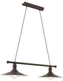 Eglo 49457 - Csillár STOCKBURY 2xE27/60W/230V