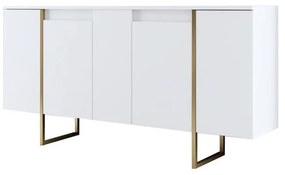 Konzolasztal Luxe - White, Gold
