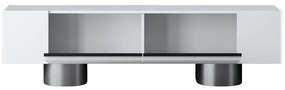 TV szekrény Bohem - White, Silver