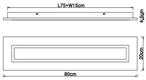 Globo 67292D - LED Mennyezeti lámpa LEA LED/24W/230V