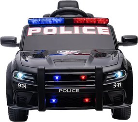 Elektromos Dodge rendőrautó fekete