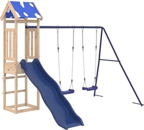 vidaXL tömör fenyőfa kültéri játszószett