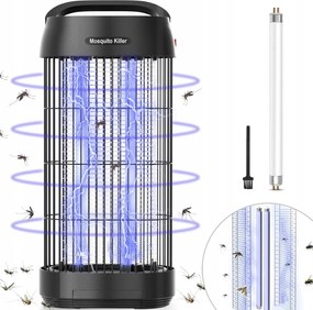 Elektromos rovarcsapda, kétoldalas háló, szúnyogriasztó lámpa 3600 V