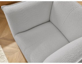 Világosszürke buklé fotel Giorgia – Bobochic Paris