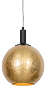 Design lógólámpa fekete aranyszínű üveggel - Bert