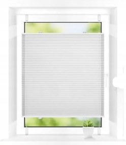 Homland pliszírozott roló 35 x 80 cm fúrás nélküli szerelés fehér