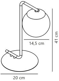 Nordlux - Asztali lámpa GRANT 1xE14/40W/230V fekete