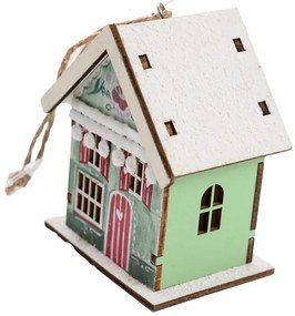 Függő karácsonyi ház CHRISTMAS HOUSE fá - több változat