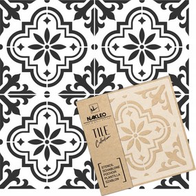 Festősablon Csempe Csempék Többször felhasználható 25x25cm Spanyol mintás Valetta