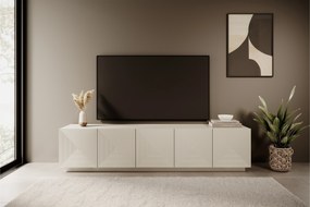 Asha RTV szekrény 200 cm, ötajtós - kasmír, martelé front