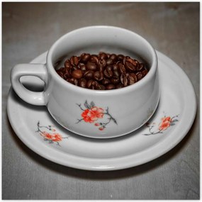 Poszterek 140x140 Kávébabok egy csészében