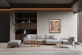 Sarokkanapé Eti Oak Jobbos - Szürke