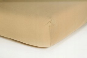 Jersey Gumis Lepedő Bézs 180x200