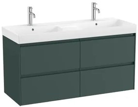 Fürdőszobaszekrény mosdóval Roca ONA 120x64,5x46 cm zöld mat ONA1202ZZM