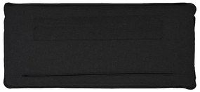 Kárpitozott fejtámla Természetes és fekete 180 cm Tömör fenyőfa