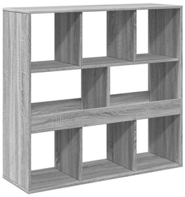 szürke sonoma színű szerelt fa térelválasztó 100 x 33 x 94,5 cm
