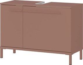 Barna matt mosdó alatti szekrény 80x59 cm Laurino – Germania