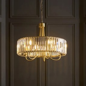 Endon 119610 - Láncos csillár VISCONTI 5xE14/6W/230V sárgaréz