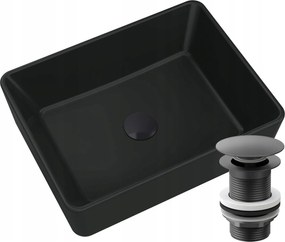 Mosdókagyló Gránit Asztali Fekete Parafa Fekete