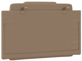 cappuccino színű műbőr fejtámla párna 90 cm