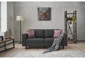 Kétszemélyes kanapé Kale Linen - Antracit