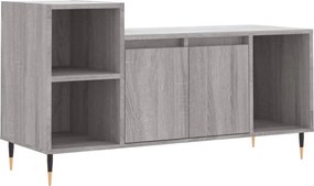 vidaXL szürke sonoma színű szerelt fa TV-szekrény 100x35x55 cm