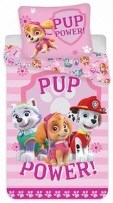 Mancs Őrjárat Pup Power ágyneműhuzat 140×200cm, 70×90 cm microfibre