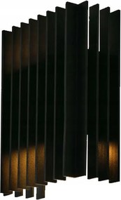 Kültéri kerti fali lámpa Led fekete felső alsó meleg szín V-tac