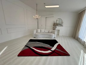 Margit Fekete-piros (Black) szőnyeg F361 120x170