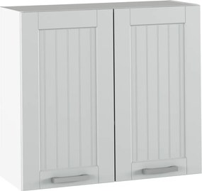 Felső szekrény, világosszürke/fehér, JULIA TYP 11