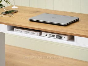 PC asztal Osto 140 (fehér tölgy + fekete). 1109838