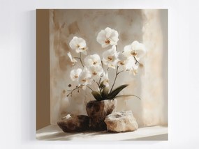 Canvas Vászonkép Dekoráció Virágok Fehér Orchidea Zen 40x40