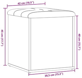 tárolópad antik fa 42 x 42 x 45 cm szerelt fa