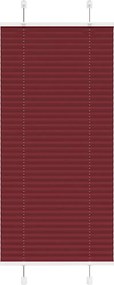 vidaXL pliszírozott redőny Bordeaux piros 55x150 cm Szövetszélesség