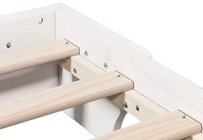 Ágykeret Fehér Tömör fenyőfa Egyszemélyes Minimalista dizájn