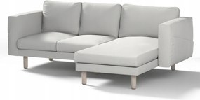 Dekoria Norsborg 3 személyes kanapé huzat Ikea székkel, szürke