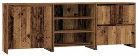 Oldalszekrények 3 pcs Régi fa 70 x 41 x 75 cm Faanyag