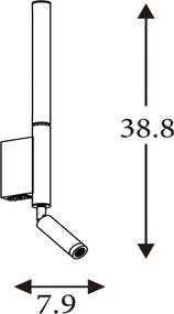 Searchlight 28127LT - LED spotlámpa ARCHITECT LED/7W/230V barna