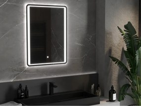 Mexen Zusa 60 x 80 cm-es, LED 6000K, páramentesített fürdőszobai tükör - 9808-060-080-611-00