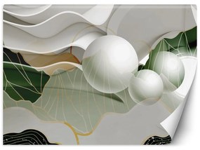 Gario Fotótapéta Absztrakt hullámok, golyók Anyag: Vlies, Méret: 200 x 140 cm