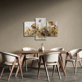 Kép - Absztrakt virágos festmény (90x60 cm)