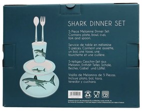 Gyerek étkészlet 5 db-os Sharks – Rex London