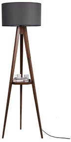 Fekete-barna állólámpa textil búrával (magasság 176 cm) Sehbalı Tripod – Opviq lights