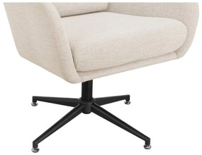 Fehér bársony füles fotel Vanessa – Støraa