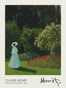 Reprodukció Jeanne Marie Lecadre In The Garden (1866), Claude Monet