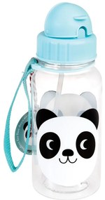 Miko The Panda kék kulacs fedővel, 500 ml - Rex London