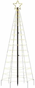 meleg fehér LED karácsonyfa tüskékkel 220 LED 180 cm