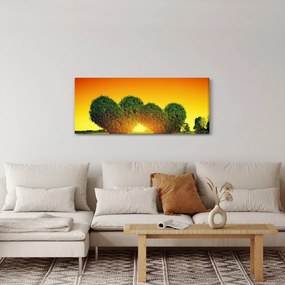 Kép - szív a fák tetején (120x50 cm)